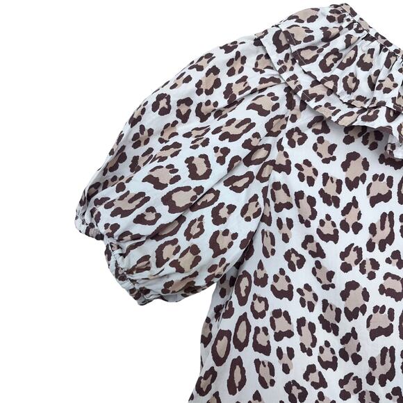 Janie and Jack Girl's Snow Leopard Print Dress size 10 - Picture 3 of 11